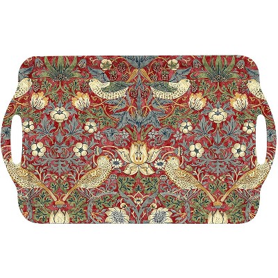 Pimpernel Morris and Co Strawberry Thief Melamine Handled Tray - 19.25" x 11.5"