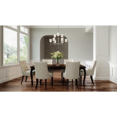 Aria Antique Polished Nickel 9-Light Chandelier