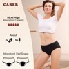 CARER 3pk Period Underwear for Women Leakproof Underwear for Menstrual Postpartum - Mild Absorbency - 3 of 4