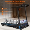 Electric Folding Treadmill with 3.0HP Motor, 4-Level Incline, Bluetooth Speaker, USB & Type-C Charging, Shock Absorption - 2 of 4