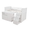Acme Furniture 79" Loft Bed Wyatt Loft and Bunk Bed White : Full Size, Wood Frame, No Box Spring Needed - 3 of 4
