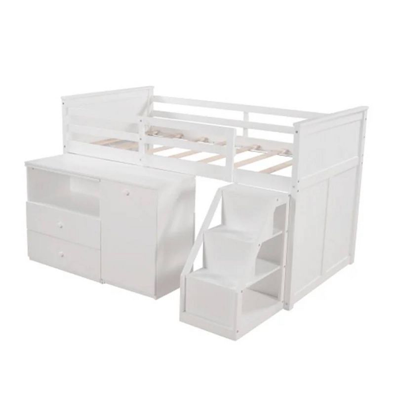 79&#34;Loft Bed Wyatt Loft and Bunk Bed White - Acme Furniture, 3 of 5