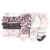 Hudson Baby Infant Girl Caps, Mittens and Socks Set, Leopard, 0-6 Months - 2 of 4