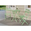 3 Piece Patio Set,Folding Patio Table and Chairs, Folding Outdoor Patio Furniture Sets,Weather Resistant Conversation Set for Yard Garden - 2 of 4
