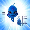 Miraculous Ladybug Kwami Plush Kit, Mon Ami, 9-Inch Plush with Resin Eyes and Lifesize 5-Inch Stuffed Toy with Matching Backpack Keychain - 4 of 4