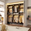 Besiost Closet System Set with Drawers, Freestanding Wardrobe Armoires with Shoe Racks - 3 of 4