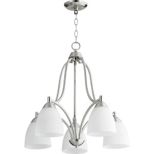 Quorum Lighting Barkley 5-Light Satin Nickel Nook Pendant - 1 of 1