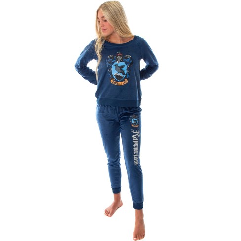 Harry Potter Juniors Hogwart Castle Ravenclaw Crest Jogger Pajama