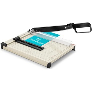 Attop 12" Guillotine Paper Cutter：Paper Trimmer Accurate Cutting with Safety Guard,15 Sheets Capacity, Perfect for Cardstock,Cardboard,Vinyl& Photos - 1 of 4
