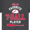 Boys' - Instant Message - Dad's Favorite T-Ball Player Short Sleeve Graphic T-Shirt - 2 of 4