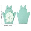 Unique Bargains Double Side Cartoon Shower Gloves for Bathroom 9.65"x7.28" 1 Pc - 4 of 4