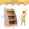 4 Tier Kids Bookshelf, Kids Book Shelf for Kids Rooms, Wood Children Bookcase,Baby Storage Book Rack,Toddler Bookshelf - 3 of 4