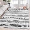 Washable Boho Geometric Rug Non Slip Low Pile Rug Soft Throw Floor Cover Foldable Indoor Carpet for Living Room Bedroom Playroom Nursery - 3 of 4