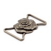 Dritz Fashion Buckle with Rose Design for 1-1/2" Straps Antique Silver - 2 of 4