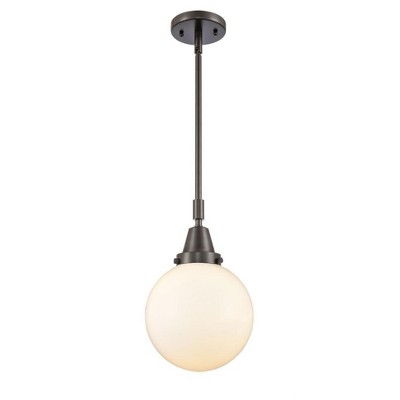 Beacon - 1 Light Stem Hung Mini Pendant In Industrial Style-12.63 Inches Tall and 8 Inches Wide