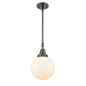 Beacon - 1 Light Stem Hung Mini Pendant In Industrial Style-12.63 Inches Tall and 8 Inches Wide - 1 of 1