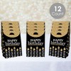 Big Dot of Happiness Adult Happy Birthday - Gold - Birthday Gift Favor Bags - Party Goodie Boxes - Set of 12 - 2 of 4
