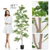 TROPOW Artificial Schefflera Tree, Deco Large Artificial Plant in Pot, Room Decking Plant Realistic Schefflera Tree in Pot for Living Room - 4 of 4