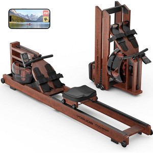 YOSUDA Water Rowing Machines for Home Use- Foldable Rower Machine 400LBS Weight Capacity with Dedicated Monitor & Bluetooth APP, Comfortable Seat - 1 of 4