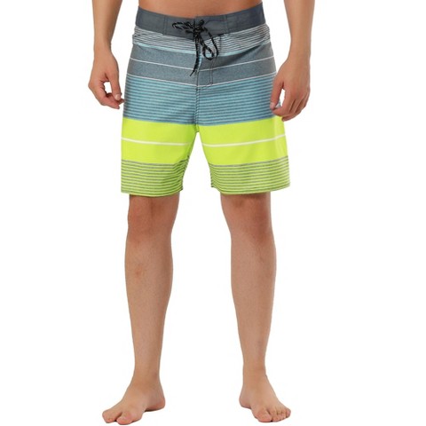 Мужские шорты TATT 21 Summer Casual Drawstring Waist Color Block Board Shorts Multicolored 32