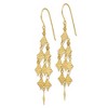 Black Bow Jewelry Diamond Cut Rhombus Chandelier Earrings in 14k Yellow Gold - 2 of 4