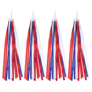Unique Bargains Handlebar Tassel Grip Ribbon Decorations Scooter Bike Streamers 4 Pcs - 1 of 4