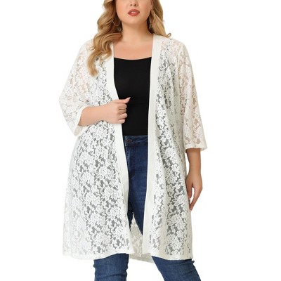 Agnes Orinda Womens Plus Size Casual Lace Colorblock Palestine