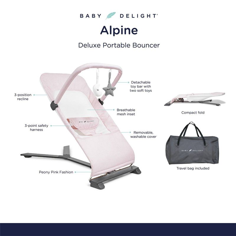 Baby Delight Alpine Deluxe Portable Bouncer, 4 of 17
