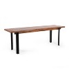 Set of 2 Bench Indoor Solid Wood-Christopher Knight Home - 2 of 4