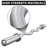 COZONY 47" EZ Curl Barbell for Biceps & Triceps, Chrome, Fits 2" Plates, Includes 2 Spring Collars - 2 of 4