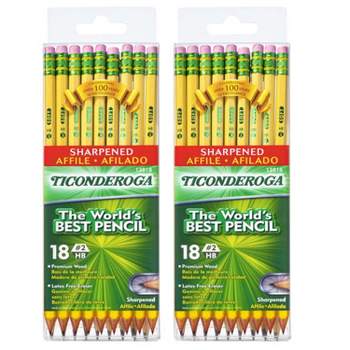TeachersParadise - Ticonderoga® Pencils, #2 Soft, Neon Stripes,  Presharpened, Pack of 10 - DIX13910