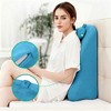 TUYOHW Multipurpose Bed Pillow,Memory Foam Wedge Pillow for Leg Lumbar Back Support,Removable Washable Cover,40 Degree Tilt - 4 of 4