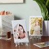 Juvale 24 Pack 3-inch Mini Easel Display Stand for Sports Trading and Baseball Cards - Small Acrylic Holder for Pictures - 3 of 4
