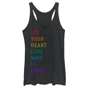 Women's Lost Gods Pride Quote Racerback Tank Top - 1 of 4