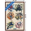 Trends International One Piece: Fishman Island - Badges Grid Framed Wall Poster Prints - 3 of 4