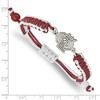 Black Bow Jewelry Stainless Steel Ohio State Buckeyes NCAA charm Bracelet 9 Inch - 2 of 3