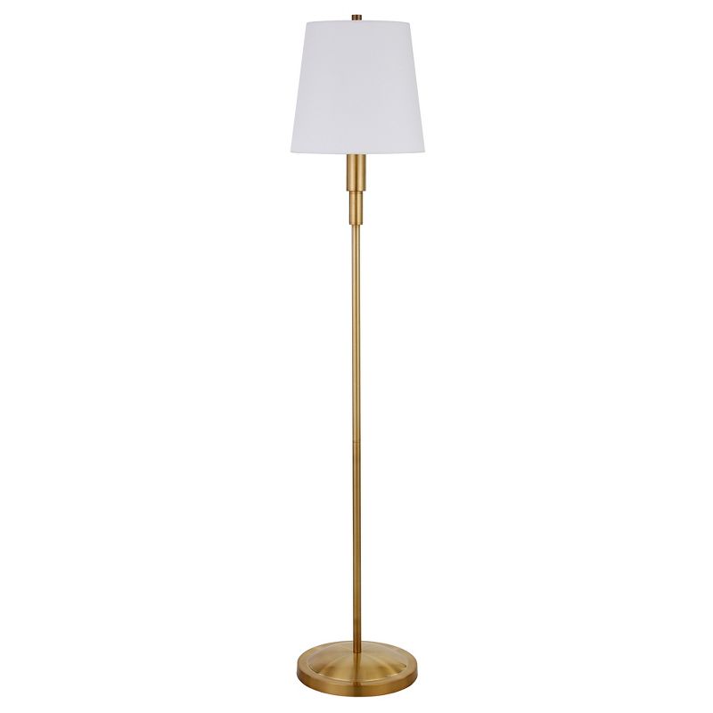 Hampton & Thyme 60" Tall Floor Lamp with Drum Fabric Shade , 1 of 8