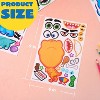 Joyfy 24PCS 9x6 Inch Make-a-Face Dinosaur Stickers for Kids, Animal Party Favors Kids Crafts,Goodie Bags Stuffers, Classroom Rewards - 4 of 4