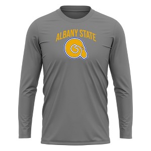 Albany State University Adult Sport Long Sleeve Shirt Primary Logo, Black - 1 of 4