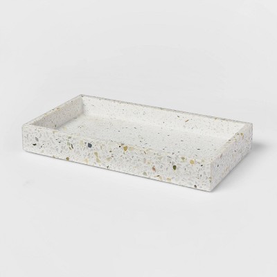 Terrazzo Bath Tray White - Threshold&#8482;