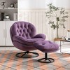 Okak Modern Accent Chairs for Bedroom with Ottoman, Accent Leisure Chair with Cushioned Seat - 2 of 4