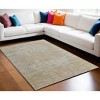 Yellow and Ivory Abstract Hand Woven Area Rug - 2 of 4