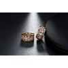Small Hoop Earrings for Women Marquise Cut Cubic Zirconia Ginger Lyne Collection - 3 of 4