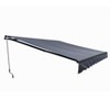 ALEKO 12 x 10 feet Retractable Black Frame Home Patio Canopy Awning 12'x10' - 3 of 4