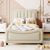 NicBex Twin Size Upholstered Daybed with Classic Stripe Shaped Headboard for Bedroom,Living Room,Apartment - 2 of 4