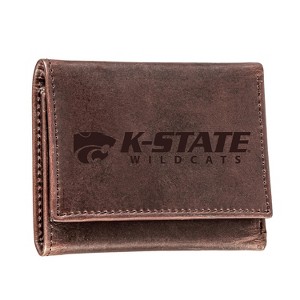 Evergreen NCAA Kansas State Wildcats Brown Leather Trifold Wallet Officially Licensed with Gift Box - 1 of 1