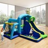 Infans Inflatable Bouncer Climbing Bounce House Kids Slide Park Ball Pit w/ 480W Blower - 3 of 4