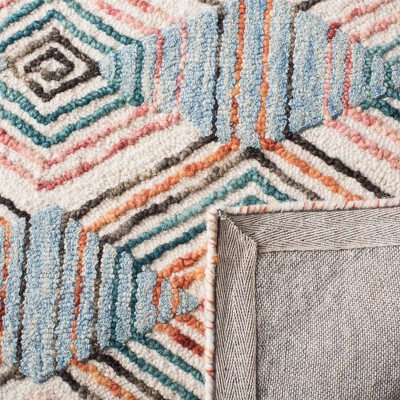 Trace TRC522 Hand Tufted Area Rug - Ivory/Light Blue - 3'x5' - Safavieh.
