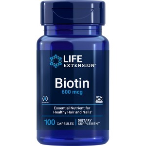 Biotin 600 mcg by Life Extension  -  100 Capsule - 1 of 2