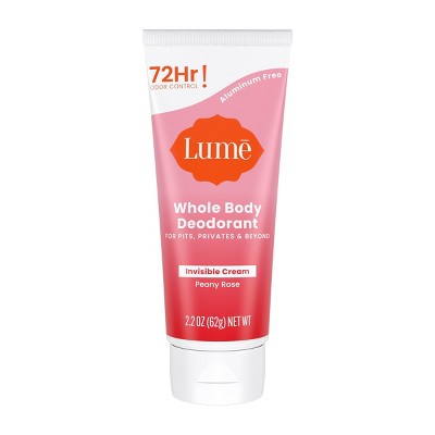 Lume Whole Body Women's Deodorant - Invisible Cream Tube - Aluminum ...